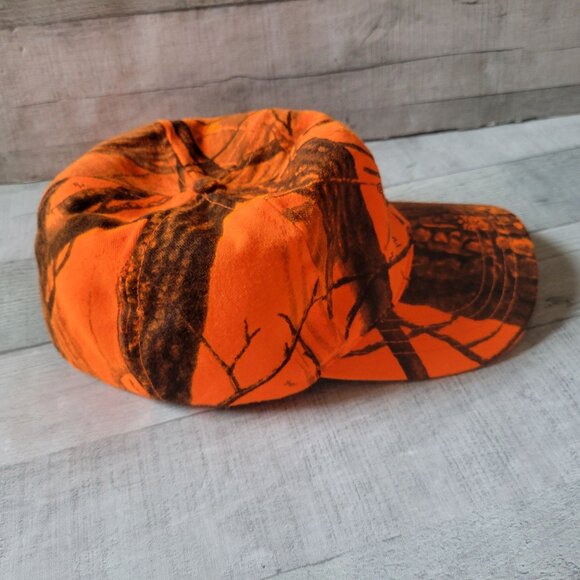 Realtree® Hardwood Orange Camo Cap Large Cotton/Polyester Blend - Picture 3 of 6